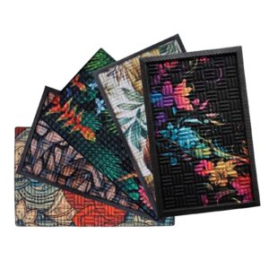 Door Mat 75 x 45cm Non-Slip Rubber Backed