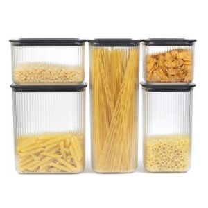 Food Storage Containers Clear Airtight Kitchen Organiser