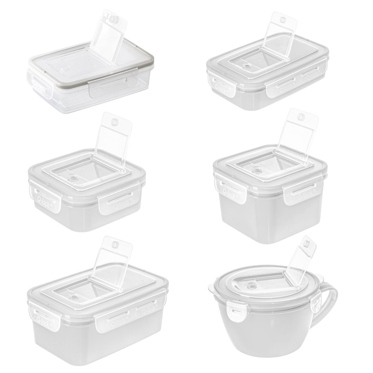 Food Storage Container Airtight Clip-Lock with Lid