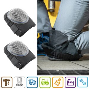 Gel Knee Pads PPE Protection Universal Fit Black