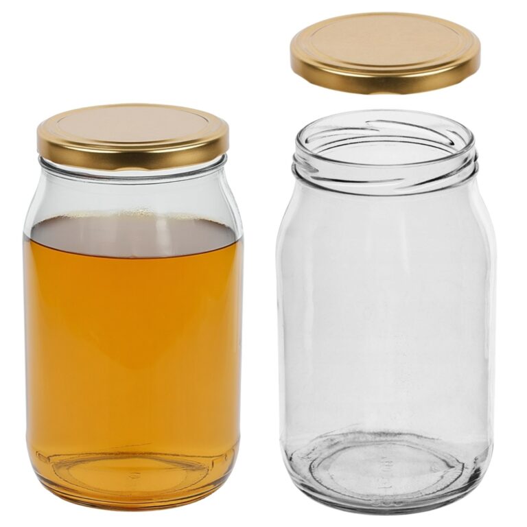 Glass Jar 900ml Gold Twist-Off Lid