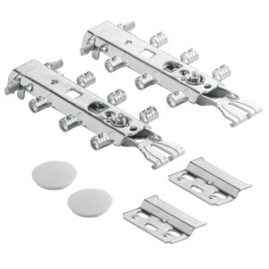Invisible Cabinet Wall Bracket Set 2 Galvanised Steel