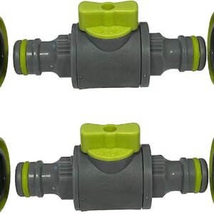 In-line Hose Shut-Off Valves Quick Release (2 Pack)