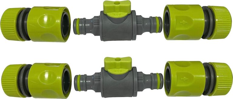 In-Line Hose Shut-Off Valve Quick Release Pack of 2