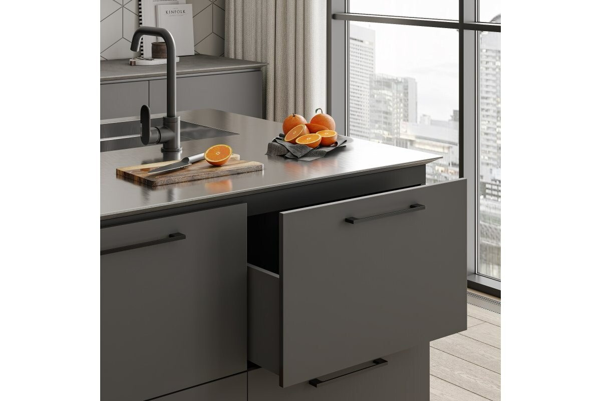 Slim Cabinet Pull Handle Zinc Alloy - Image 2