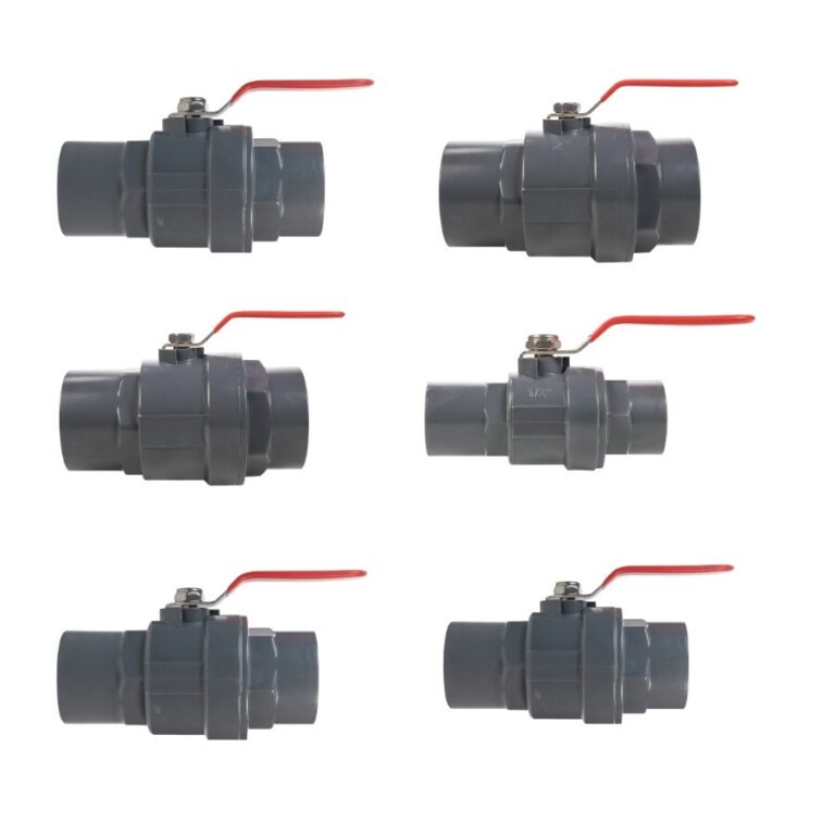PP Ball Valve BSP Female with Stainless Steel Lever