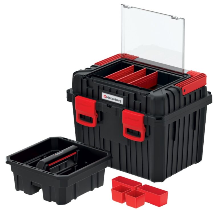 Tool Box 44.5cm 25kg with Lid Organiser & Dividers