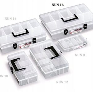 Transparent Compartment Organiser Box with Latch