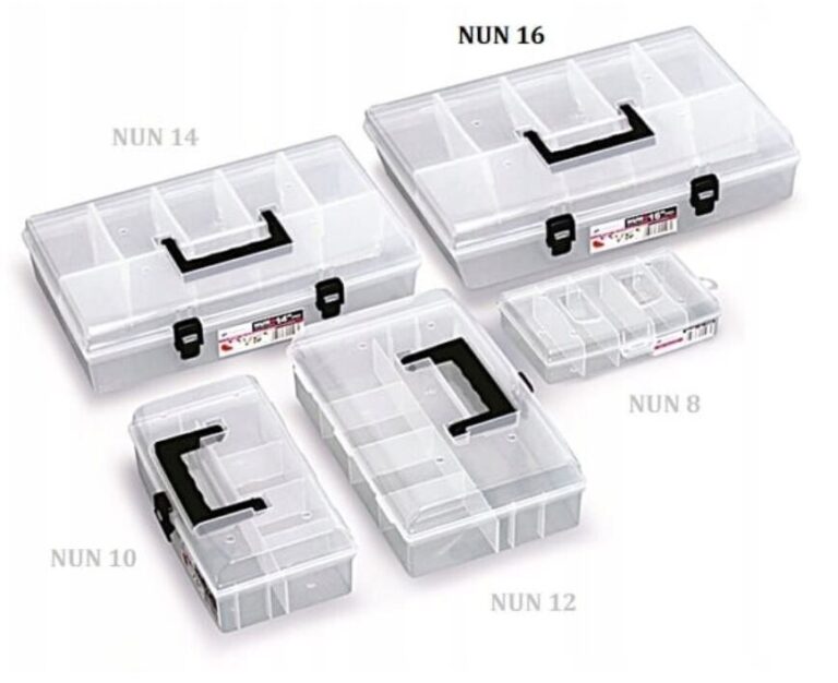 Clear Tool Organiser Box with 5 Compartments