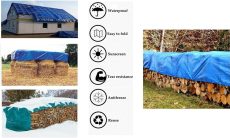 Tarpaulin Heavy Duty Waterproof Cover Tarp Ground Sheet All Sizes FREE BUNGEE x6 - 4