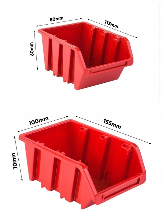 Tool Pegboard 1152x780mm 114pc XS+S Bins Kit - Image 5