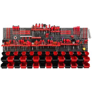 Tool Pegboard Wall Mounted Storage with Bins