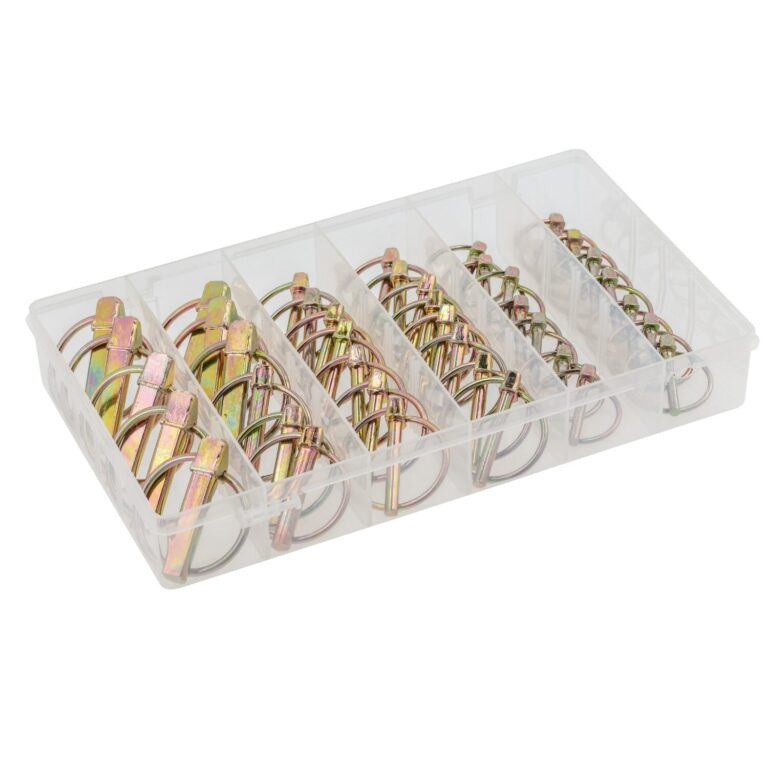 Lynch Pin Assortment Galvanised Steel 50pc Kit