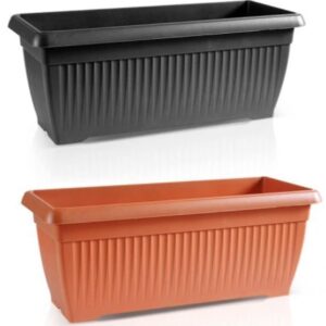 Balcony Trough Planter Rectangular Plastic