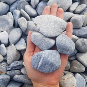 Blue Akron Marble Pebbles 30-60mm
