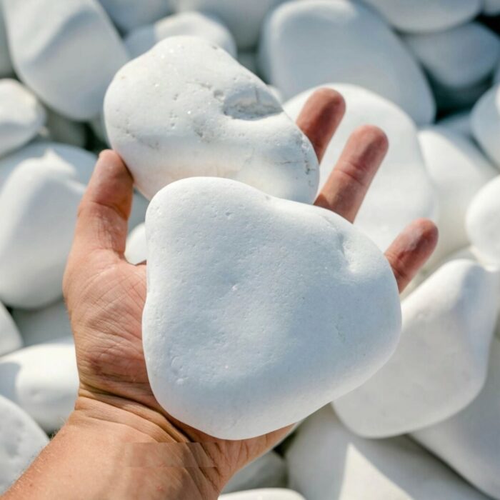White Marble Pebbles 60-100mm