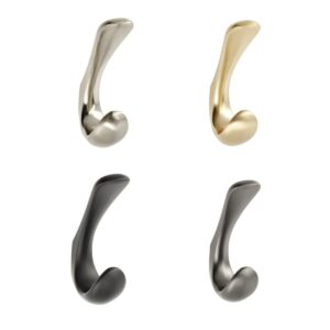 Coat Hook Double Wall Hanger Zinc Alloy