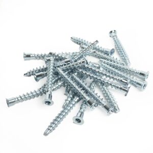 Confirmat Screws 7x50mm Hex Drive Chrome Steel