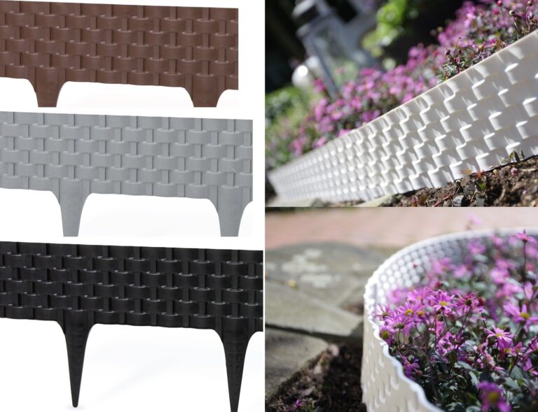 Rattan Effect Lawn Edging 10cm Pack of 3