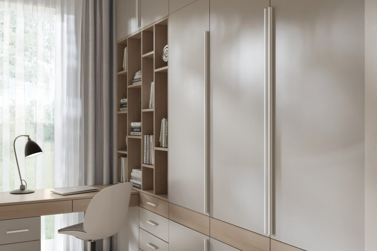 Groove Cabinet Pull Handle Aluminium - Image 3