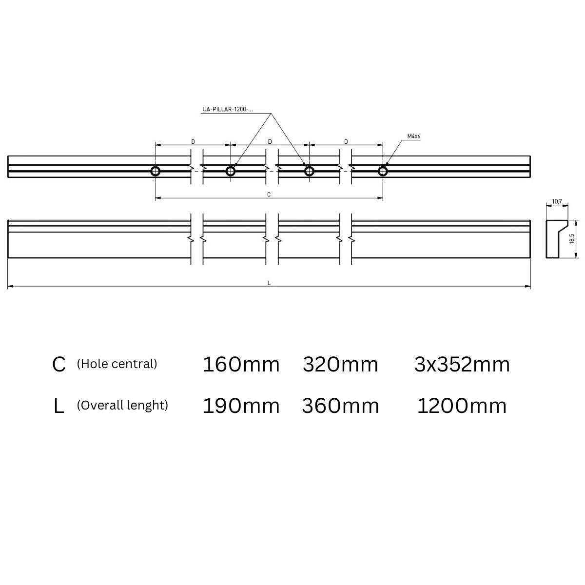 Groove Cabinet Pull Handle Aluminium - Image 5