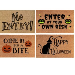 Halloween Coir Door Mat Non-Slip Rubber Back