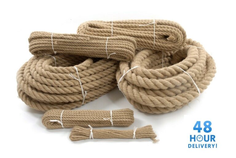Natural Twisted Jute Rope Braided Untreated