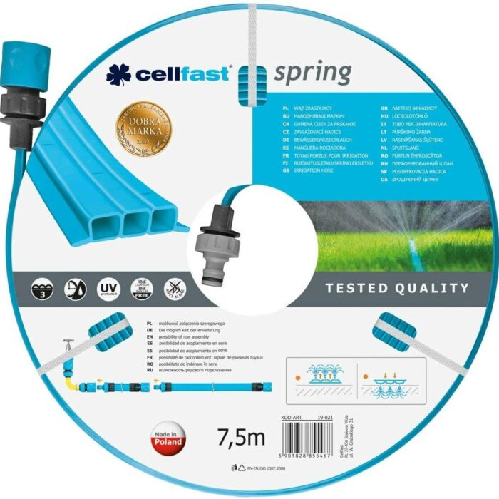 3-Channel Drip Irrigation Hose Kit with Connectors