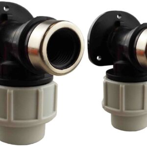 MDPE Wall Plate Elbow Female BSP Tap Connector