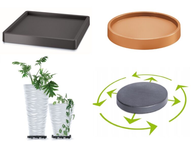 Plant Pot Saucer Mobile with Wheels