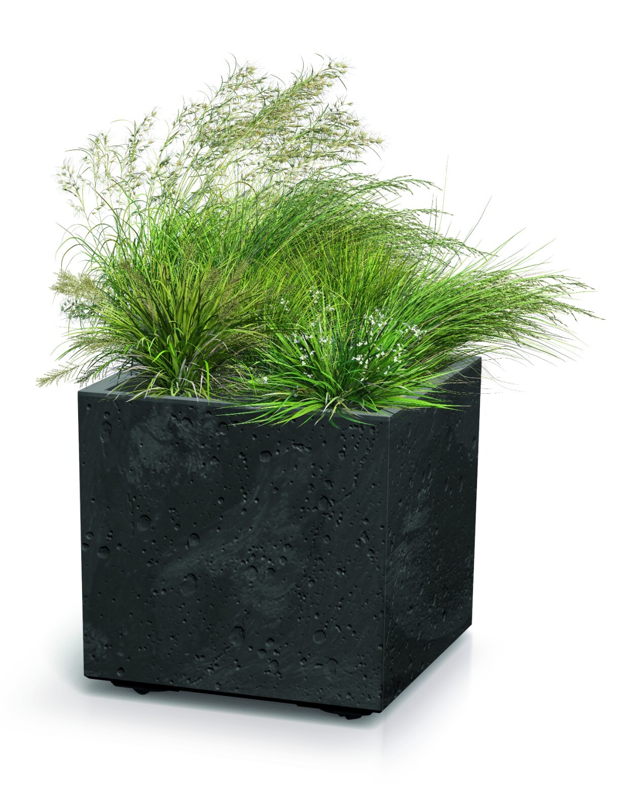 Square Planter Stacking with Insert Concrete-Effect - Image 3