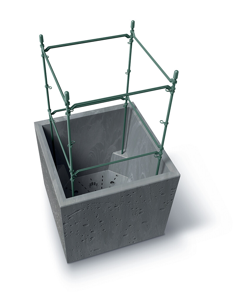 Square Planter Stacking with Insert Concrete-Effect - Image 5