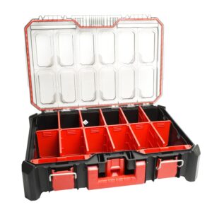 Tool Storage Case Modular Stackable with Dividers