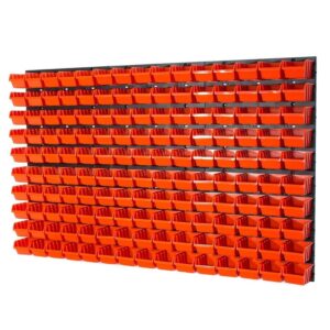 Tool Pegboard Wall Storage with Bins, 150 Pack