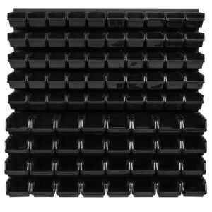 Tool Pegboard Wall Storage with Bins 78pc