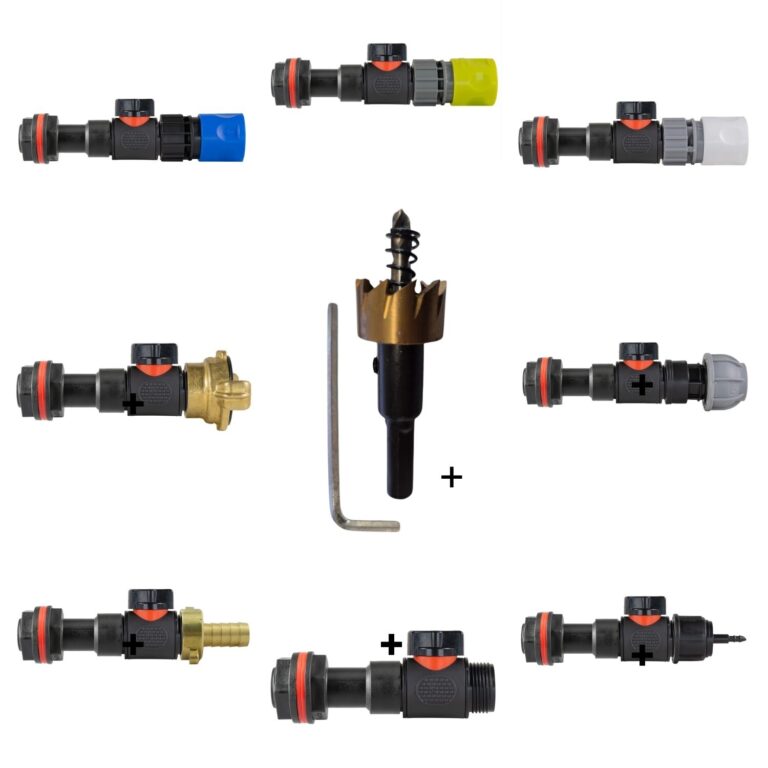 Water Butt Extension Kit with Valve & Hole Saw