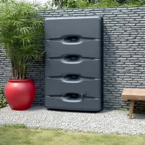 Water Butt Flat Wall Mounted Rainwater Tank 400L