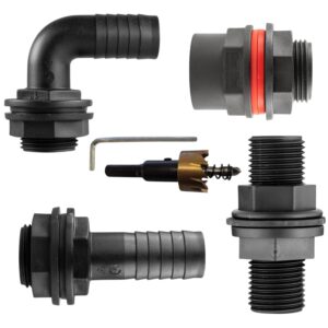 Water Tank Connector & Hole Saw Drill Bit Set