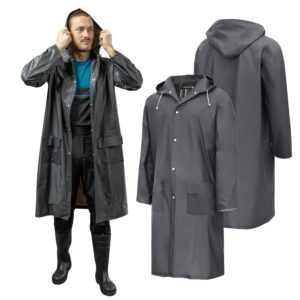 PVC Waterproof Raincoat Hooded Unisex