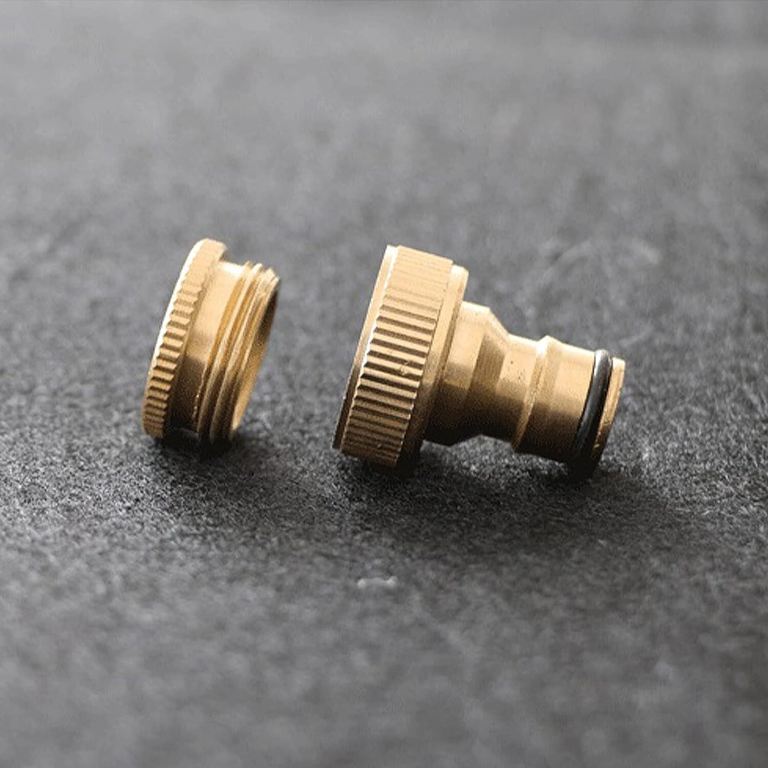 Tap Connector 1/2in & 3/4in Brass for Hose Pack of 2 - Image 10