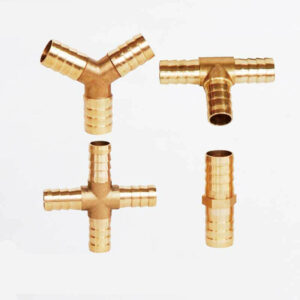 Brass Hose Joiner Connector T, Y, 4-Way, Straight