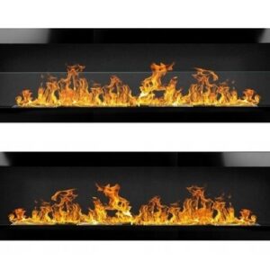 Bioethanol Wall Fireplace Matt Black 160cm
