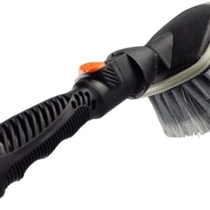 Wheel Wash Brush with Hose Connection & On/Off Valve
