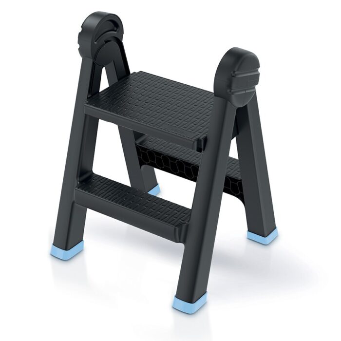 Folding Step Ladder 2-Step Plastic 150kg