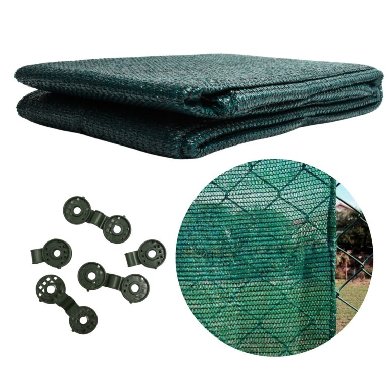 Garden Shade Net Green 55% 60gsm with Optional Clips