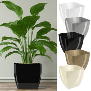 Square Gloss Plant Pot Indoor & Outdoor