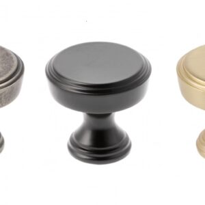 Cabinet Knob Round ZnAl Sonet 3 Colours