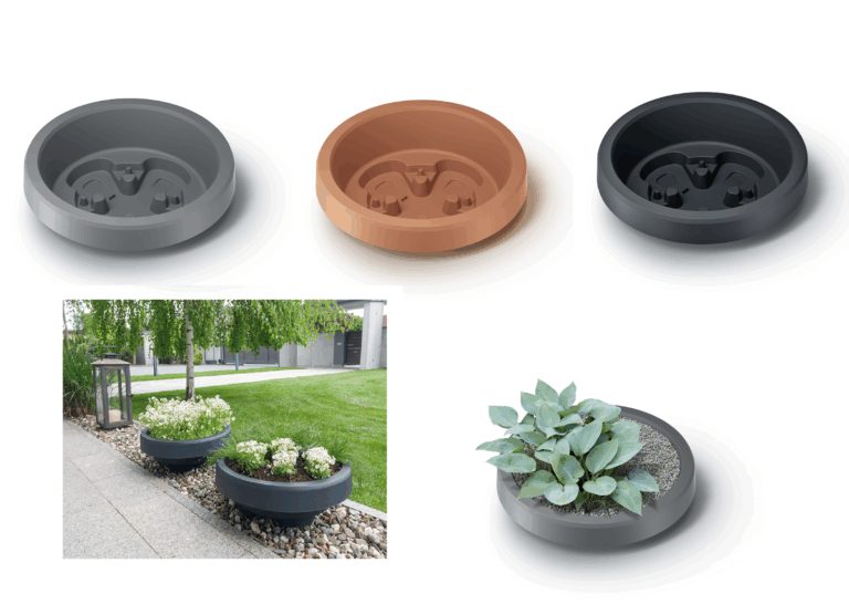 Round Planter Bowl with Liner 60cm
