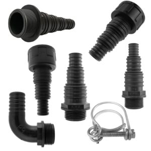 BSP Hose Tail Connectors for Corrugated Pond Pipe