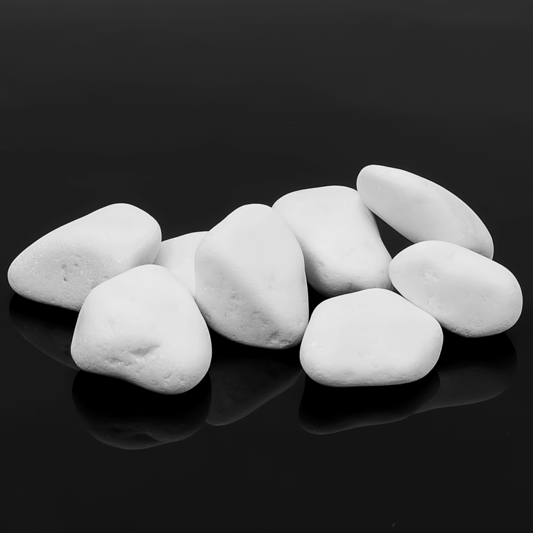 Decorative Fireplace Stones White 1kg